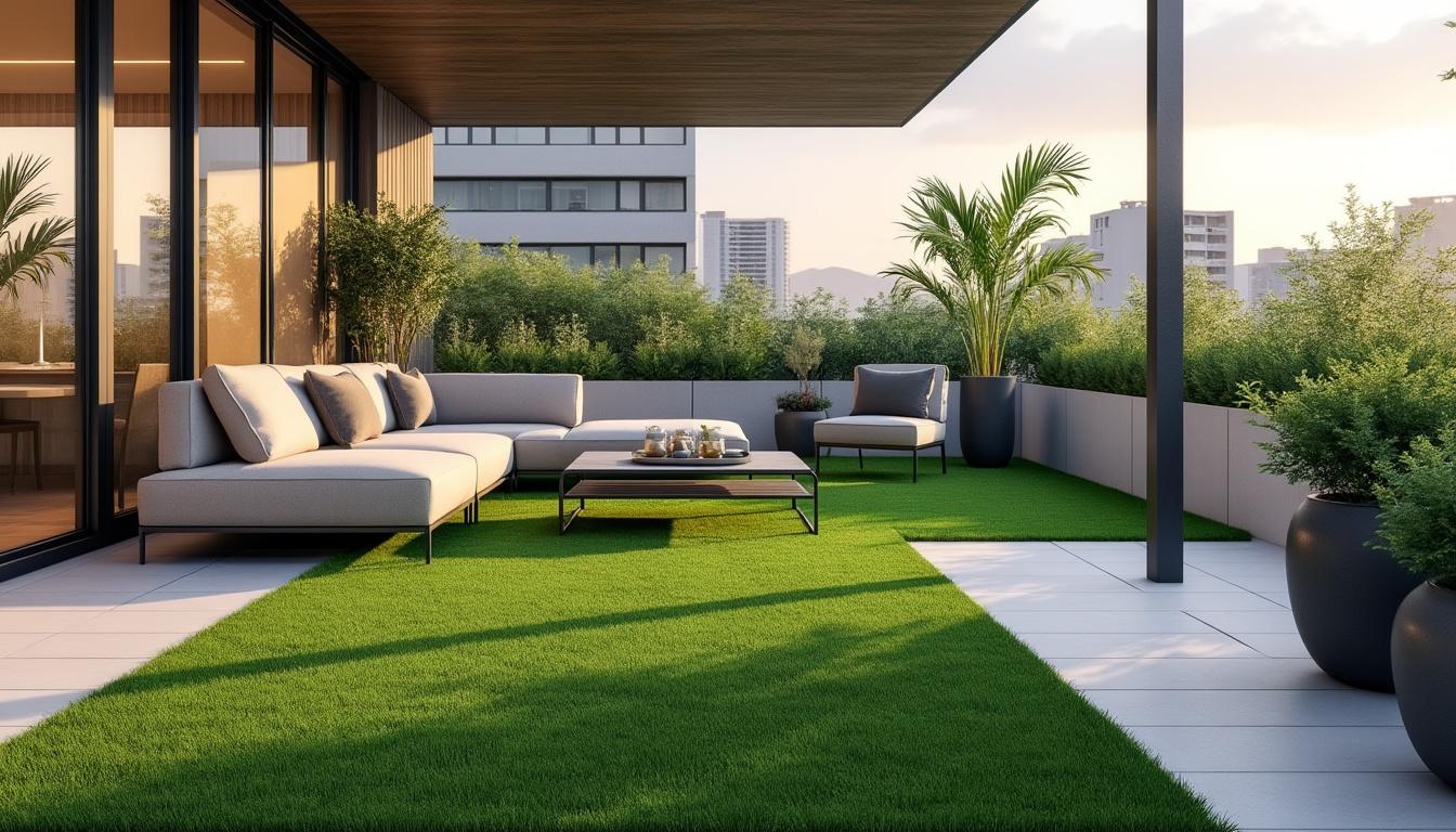 découvrez comment le gazon synthétique pour terrasse carrelée peut transformer votre espace extérieur en 2025, alliant style élégant et durabilité pour un jardin sans entretien.