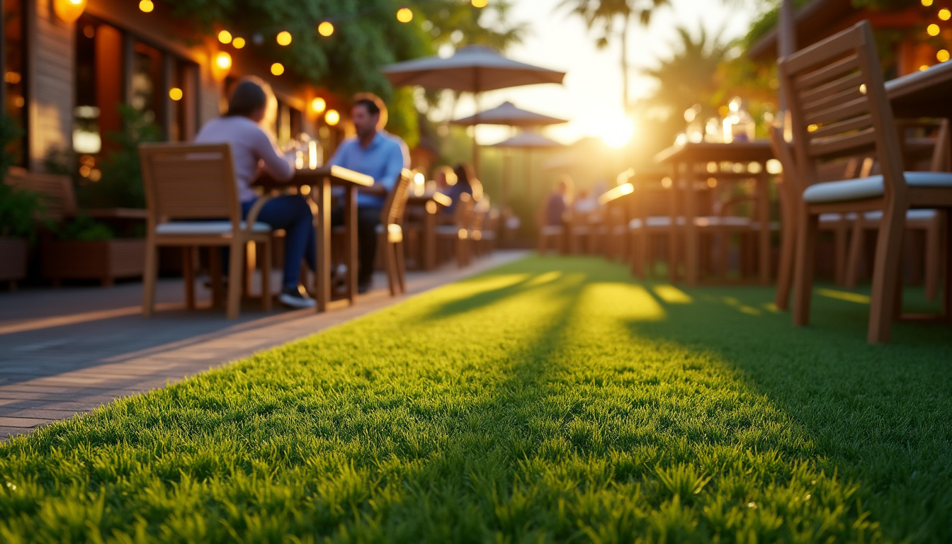 découvrez comment optimiser l'espace extérieur de votre restaurant grâce à l'installation de gazon synthétique, alliant esthétique, praticité et entretien réduit pour attirer plus de clients.