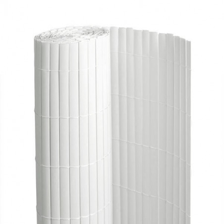 Canisse PVC BLANC Double Face 3m 
