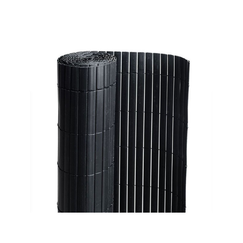 Canisse PVC NOIR Double Face 1mx3m 