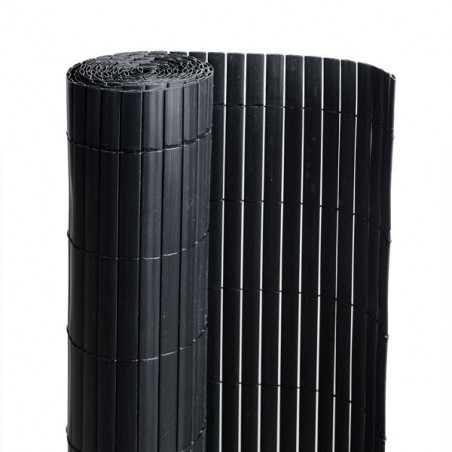 Canisse PVC NOIR Double Face 1mx3m 