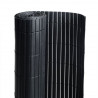Canisse PVC NOIR Double Face 1mx3m 