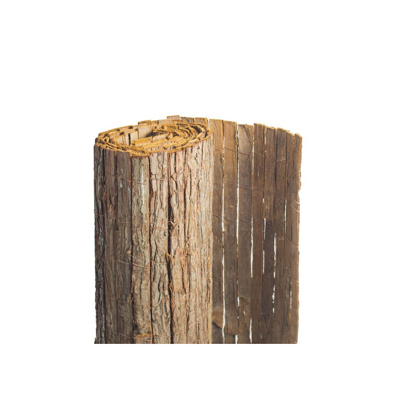 Clôture Naturelle en ÉCORCE DE PIN 1mx5m