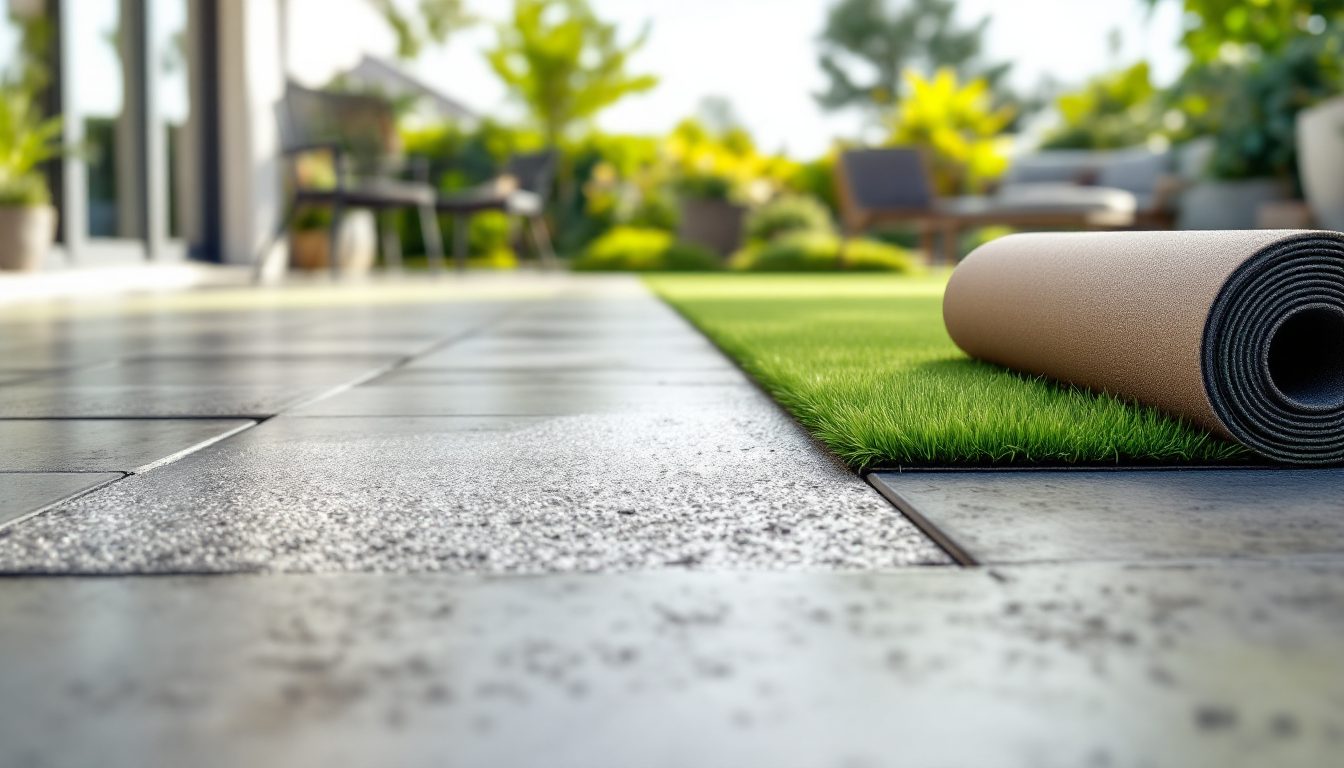 pose-gazon-synthetique-beton