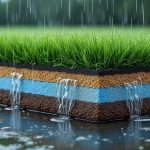découvrez comment garantir un drainage efficace pour votre gazon synthétique afin d'éviter l'accumulation d'eau et préserver sa beauté même sous la pluie.